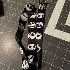 Jack skellington Nightmare before Christmas  Skull Lanyard id holder. New